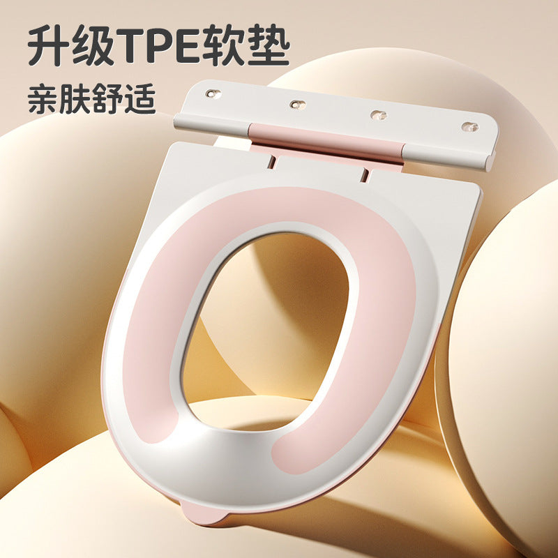 Kids toilet seat kids toilet seat toilet seat men's and women's baby splash-proof toilet portable footstool