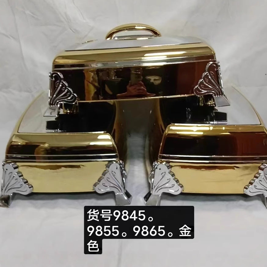 Export cross-border 3pcs square high-end insulated lunch box 4l-5l-6l food warmer container
