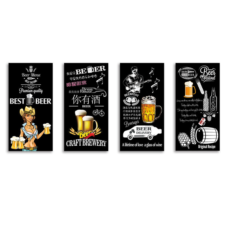 Bar wall decoration painting leisure bar pub box mural industrial style background wall beer KTV hanging painting