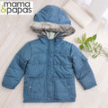 Original overstock mamapapas british high-end brand thickened hooded casual warm jacket for baby boys