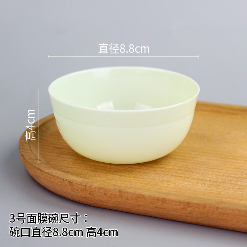 Beauty bowl spa mask mixing tool plastic mask bowl wholesale set - flat rim bowl