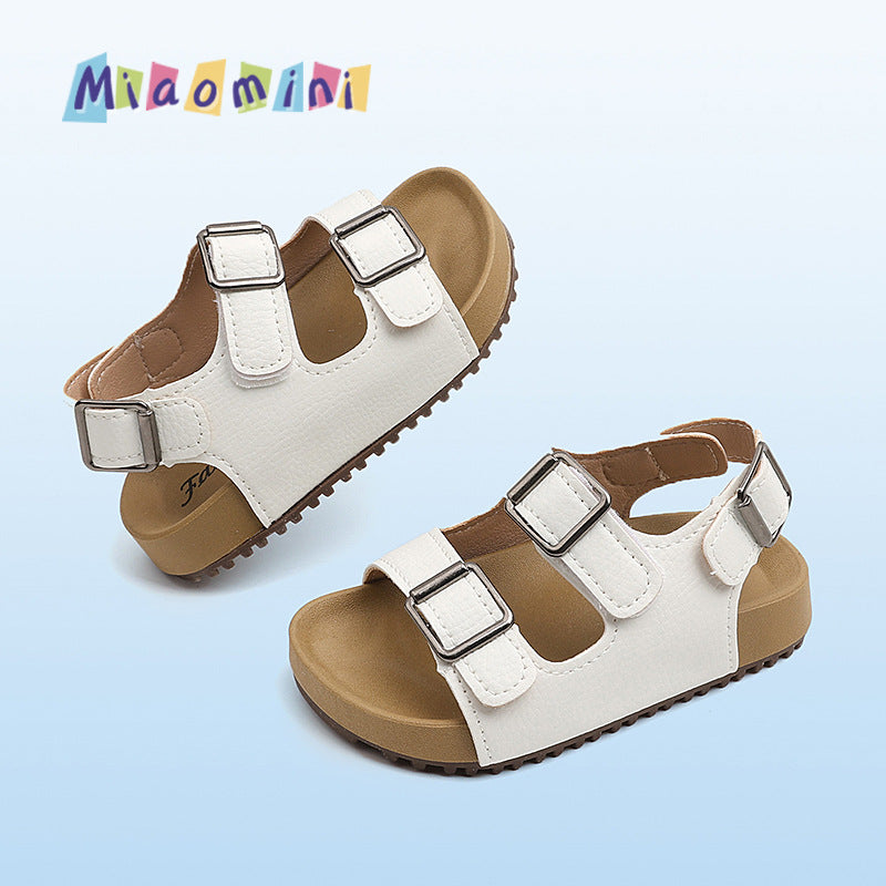 Kids' birkenstock sandals - new summer collection: soft-soled, open-toe beach sandals for boys and girls, breathable and non-slip, ages 1-6