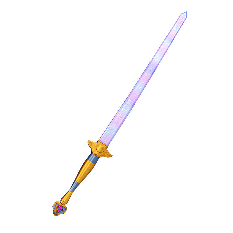 Amazon's new cross-border 3d printing creative decompression telescopic lumic sword cos witcher role-playing knife toy model