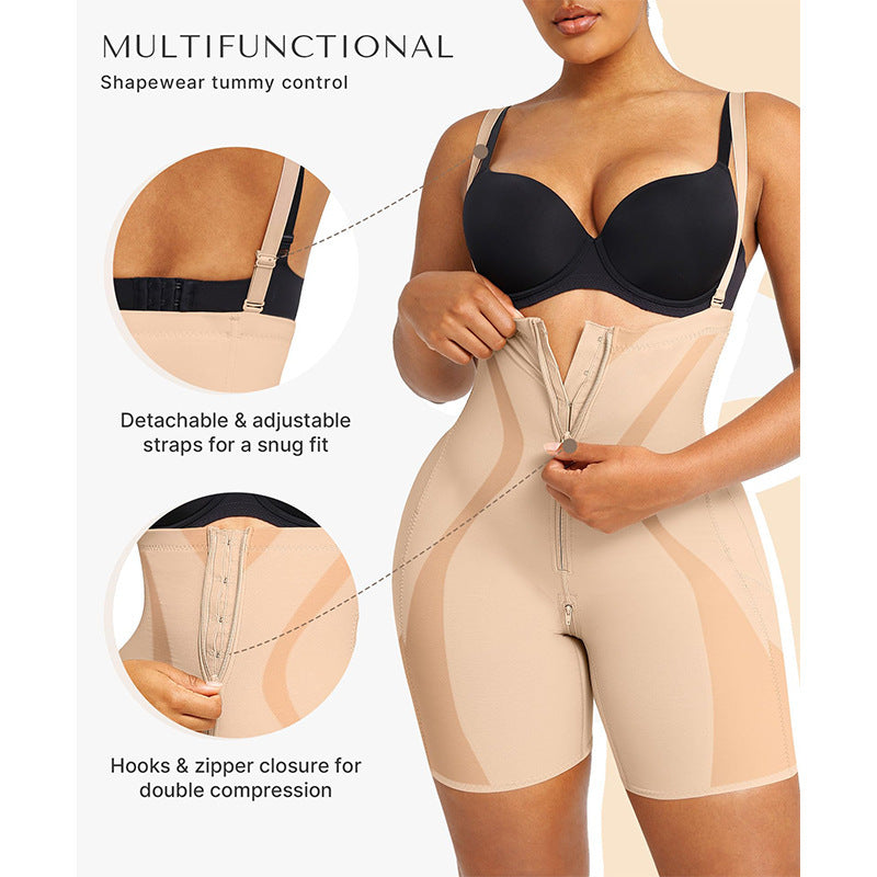 Bodyshaperfashion cross-border one-piece body shaping one-piece high waist suspender breathable tummy control butt lift one-piece corset