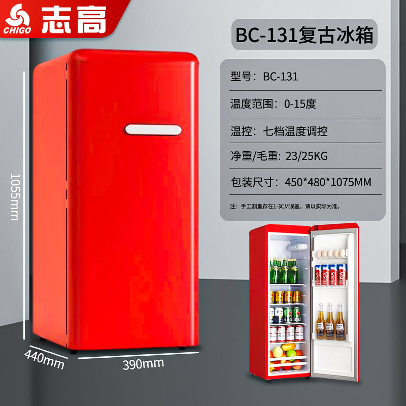 foreign trade single-door refrigerator, small household refrigerator, mini breast milk freezer, hotel small refrigerator, energy saving