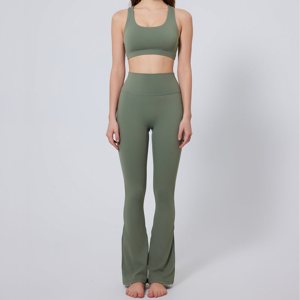 new yoga outfit set, shockproof running barely-there feel activewear set, premium women's fitness apparel
