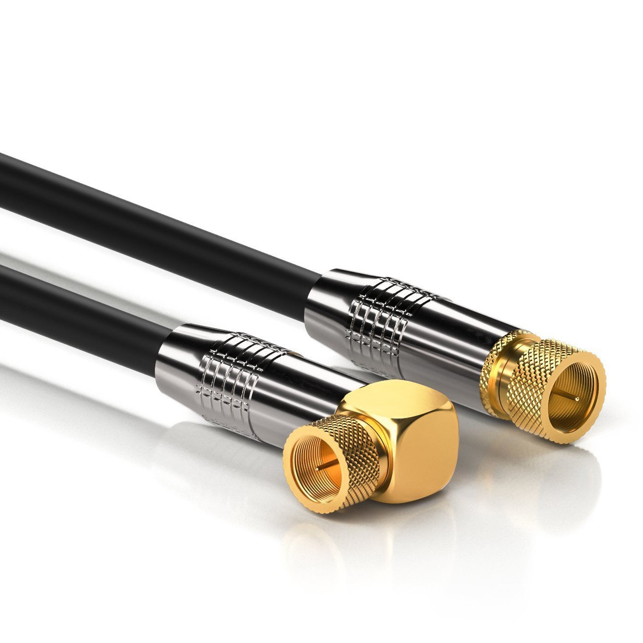 High quality cable digital TV high definition set top box TV signal cable double head inch thread F head