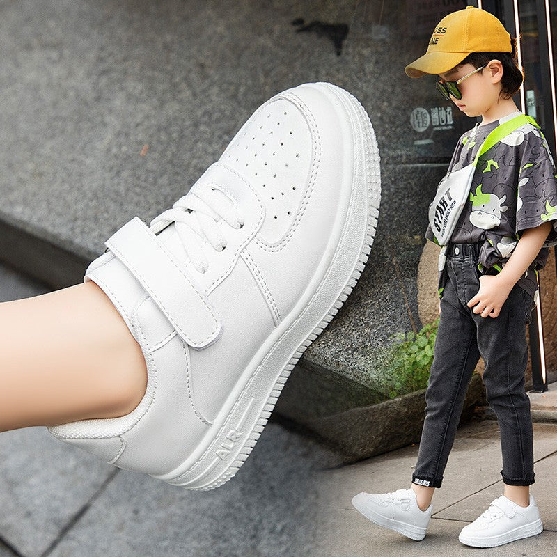 The factory recommends students new children's little white shoes manufacturers medium and large children's shoes through the net girls' shoes wholesale children's board shoes tide