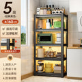 Kitchen storage rack floor-standing multi-layer for home shelf multi-functional for home microwave oven storage rack storage cabinet