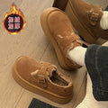 Birkenstock cotton shoes for women winterfleece-linedoutwear2026new arrivalthick soleheight-increasing big toe bread shoes snow boots