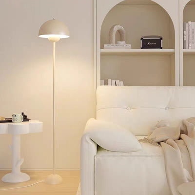 Cream style side lamp atmosphere lamp bedroom decoration retro flower bud sofa cream floor style study floor lamp living room