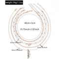 bohemia imitation pearl beaded necklace niche styleaccessible luxury diamond-encrusted snake pendant multi-layered necklace for women