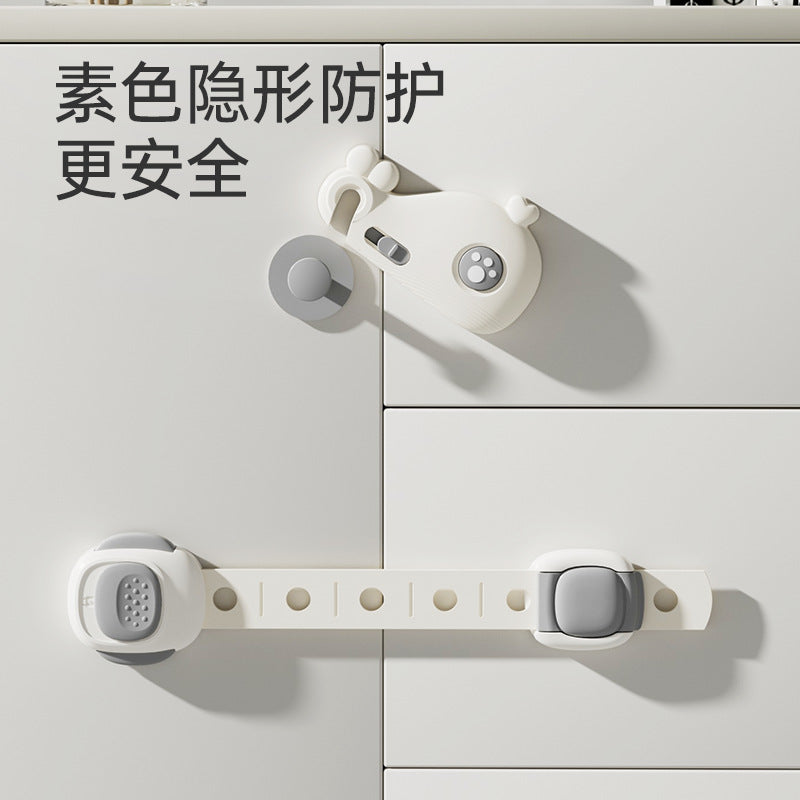 Child safety lock to prevent baby from opening door, drawer, anti-locking buckle, kidssecurity lock, refrigerator lock, baby anti-pinch lock