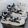 Men's shoes 2025 new spring collection: youth casual running sneakers, student platform shoes, non-slip dad shoes, trendy footwear for men