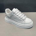 Men's spring 2026 new breathable chunky sole height increasing sneakers, fashionable and versatile athletic casual shoes, men's white sneakers