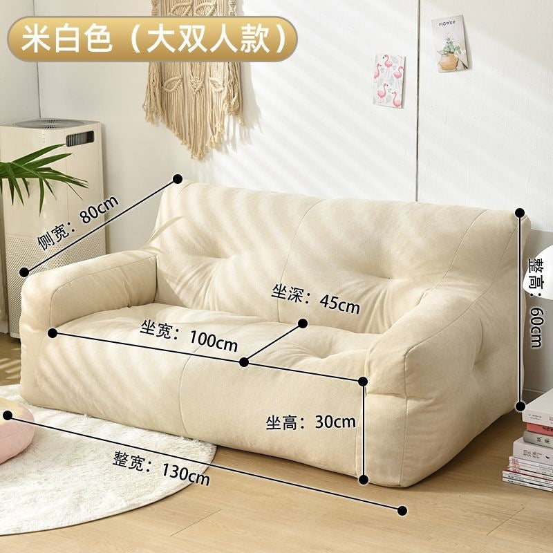 Tatami sofa bean bag lying bedroom balcony fabric sofa small apartment rental house