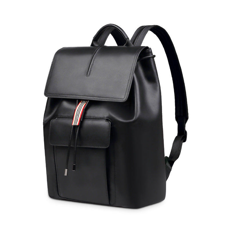 New leather men's bag fashion casual men's backpack large capacity waterproof computer bag first layer cowhide backpack