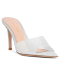 2026 summer transparent pvc stiletto heel slippers women's european and american style pointed toe open toe sandals women's shoes leg-lengthening