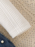 new autumn/winter cross-border girls' bubble sleeve top and heavy-duty denim beaded skort set - two-piece outfit