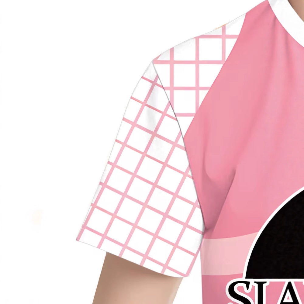 Kids' t-shirt, 67 elements, 3d digital print, summer girls' casual fashion crew neck short sleeve cartoon tee