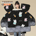 Electric vehicle battery car windshield quilt fleece-linedthickened plus size winter motorcycle cover waterproof cold cover waterproofthickened