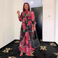 Aliexpress  beach seaside cross-border supply african clothing women's plus size chiffon printed dress