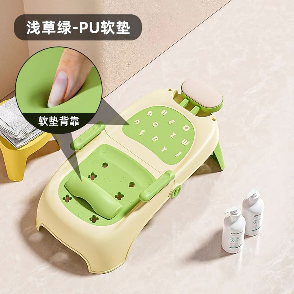 Kids' shampoo chair - foldable baby hair washing bed for home use - gentle hair washing for toddlers and infants