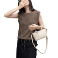Fashioncasual first-layer cowhide shoulder crossbody small bag for women easiest for match2024new arrival genuine leather satchel small bag casual bag
