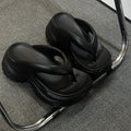Thick sole clip-on slippers for women, summer outwearthick sole, feeling like stepping on shit, 2025 new arrivalsummer popular flip-flops at the beach