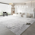 Carpet living room no-wash and wipeable accessible luxury italian normcorecasual gray sofa coffee table floor mat full floor large area