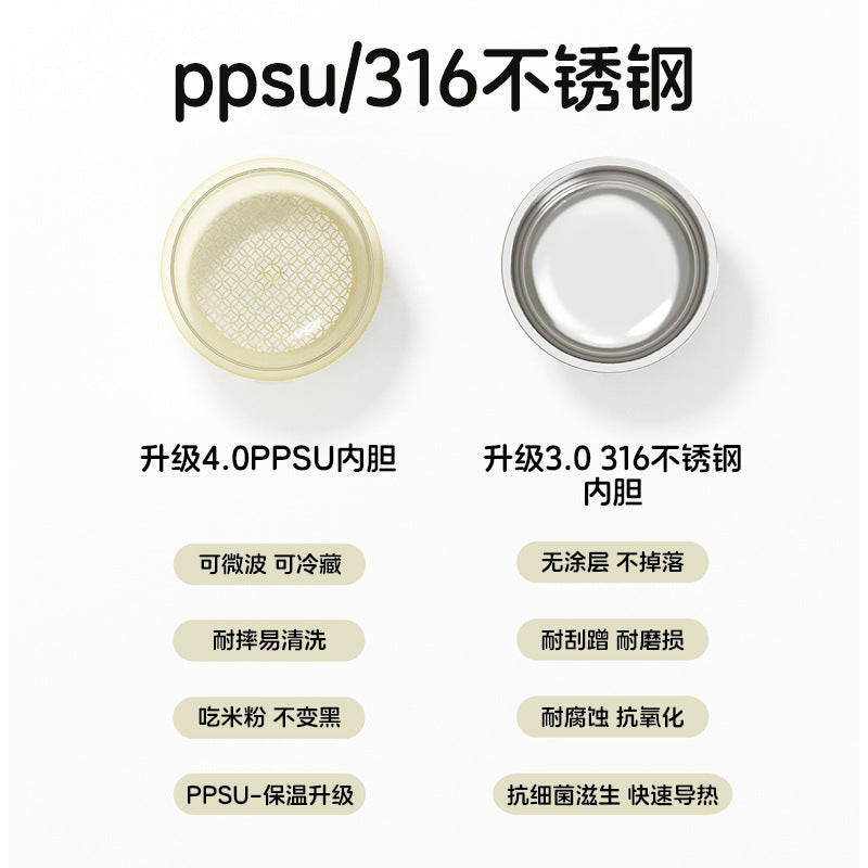 New multifunctional bowl - baby self-feeding insulated bowl - children's ppsu water-filled insulated bowl - customizable dinnerware set