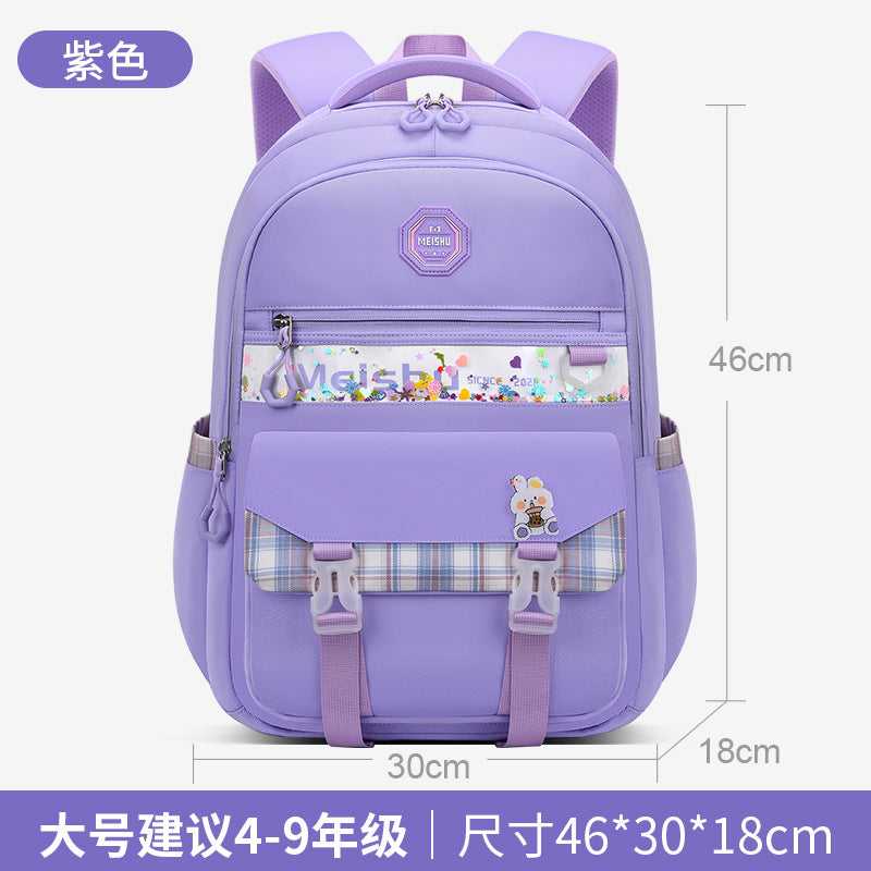 New elementary school backpack for girls, grades 1-6: ultra-lightweight, ergonomic, and portable