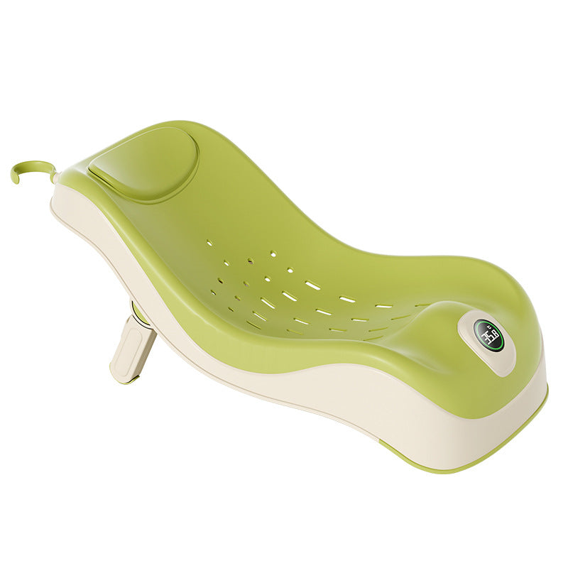 Baby bath recliner, baby bath support, newborn bathtub seat, bath net, bath bed, temperature-sensitive sit & recline miracle