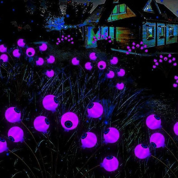 LED Solar Eyeball Light Halloween Ghost Eye Plug-in Light Outdoor Garden Festive Christmas Light String Solar Light