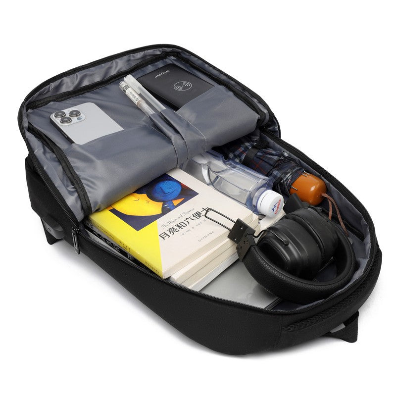 Business Commuter Men's Backpack Large Capacity Laptop Bag Printable Logo Casual Backpack Men's