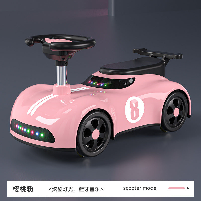 New children's scooter 3-7 year old boys and girls can take a four-wheeled silent yo-yo car to prevent rollover New Year's gift