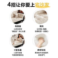 New fabric sofa for home living room, small apartment, double seater, rental property, modern minimalist bedroom, straight-back lazy sofa
