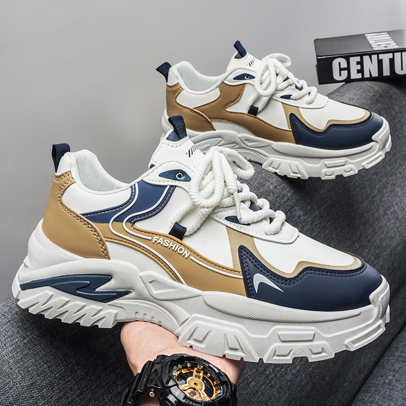 Men's sneakers: 2026 spring collection - thick-soled, non-slip, casual, versatile, trendy student shoes, running shoes for men