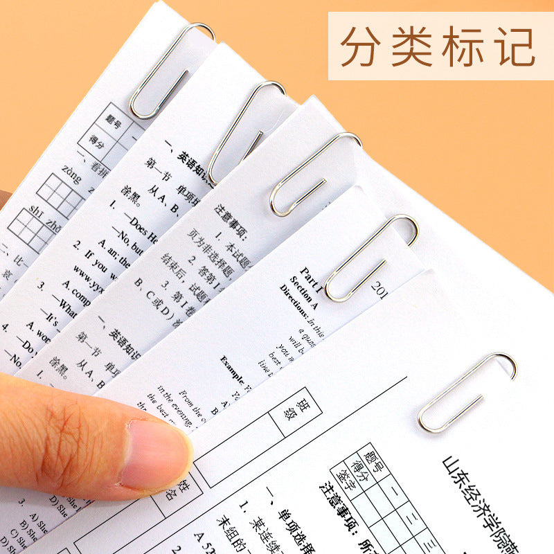 Deli 0018 Paper clip Metal paper clip Curved needle Financial binding supplies U-shaped return type needle Scroll needle