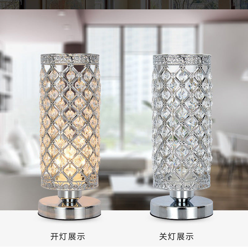Supply crystal table lamp dining room living room art deco table lamp creative bedroom bedside lamp