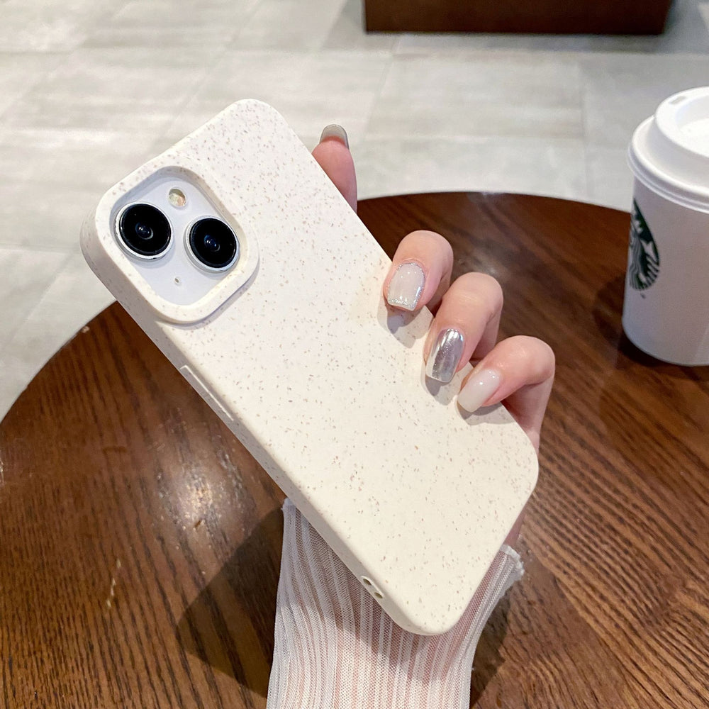 Wheat husk suitable for apple 16pro pure color mobile phone case iphone11/13 high-end ins anti-fall tpu protective cover