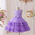 New arrival cross-border kids performance dress lace princess skirt festival tutu skirt gauze skirt first birthday dress performance costume