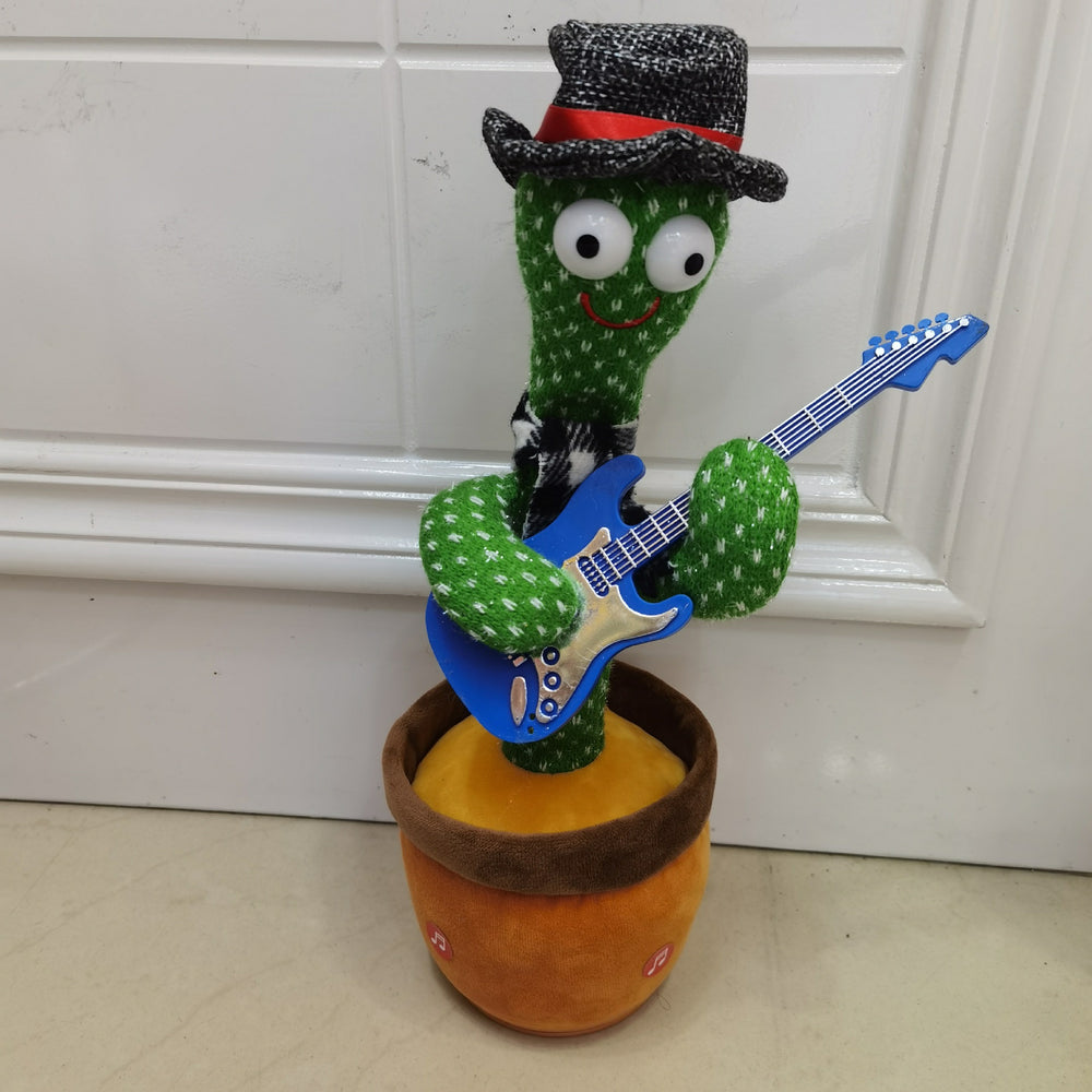 Tiktok viral sensation: singing & dancing cactus plush toy - electric talking doll, perfect kids' gift!