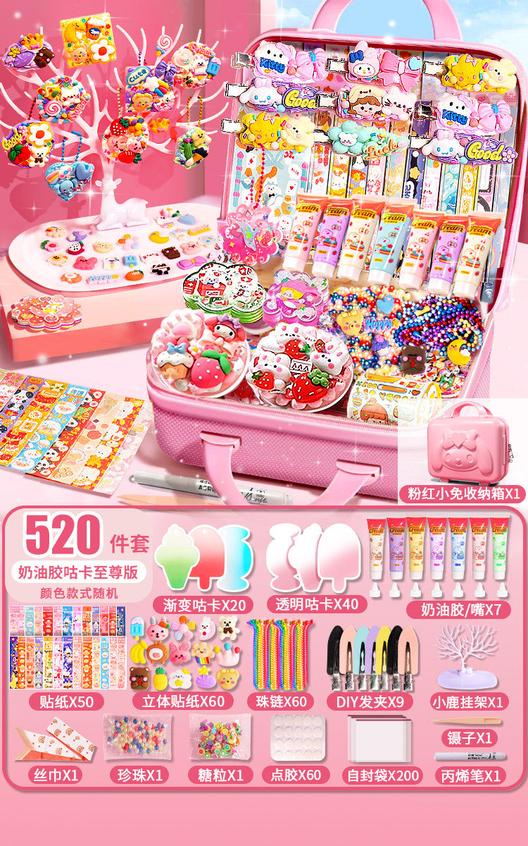 Diy guka suit kids stickers for girls cartoon accessories toys educational princess stickers gift play house