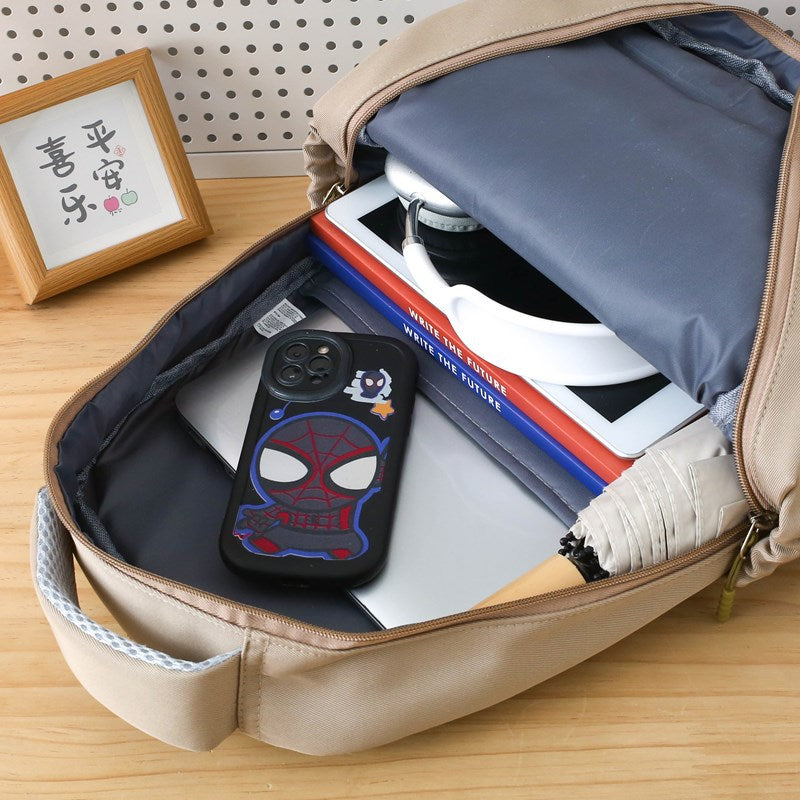 New schoolbag, primary and secondary school student backpack, cute thermal insulation meal bag, fashion trend, versatile and simple backpack