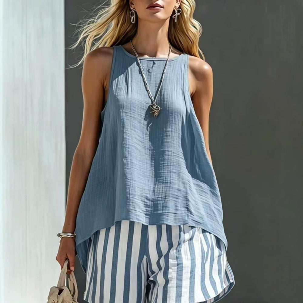 new european and american style solid color v-neck long sleeve shirt women's cotton linen casual loose button-up top - cross-border hot seller
