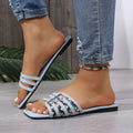 foreign trade plus sizesummernew arrival sandals fashionexportsummer cross flat beach slippers wholesale
