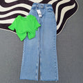 New arrival women's straight-legjeans cross-border trendy brand casualeasiest for matchpantslady jeans wholesale