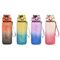 Factory customized cross-border gradient plastic water bottle - portable, large capacity, for outdoor sports and fitness