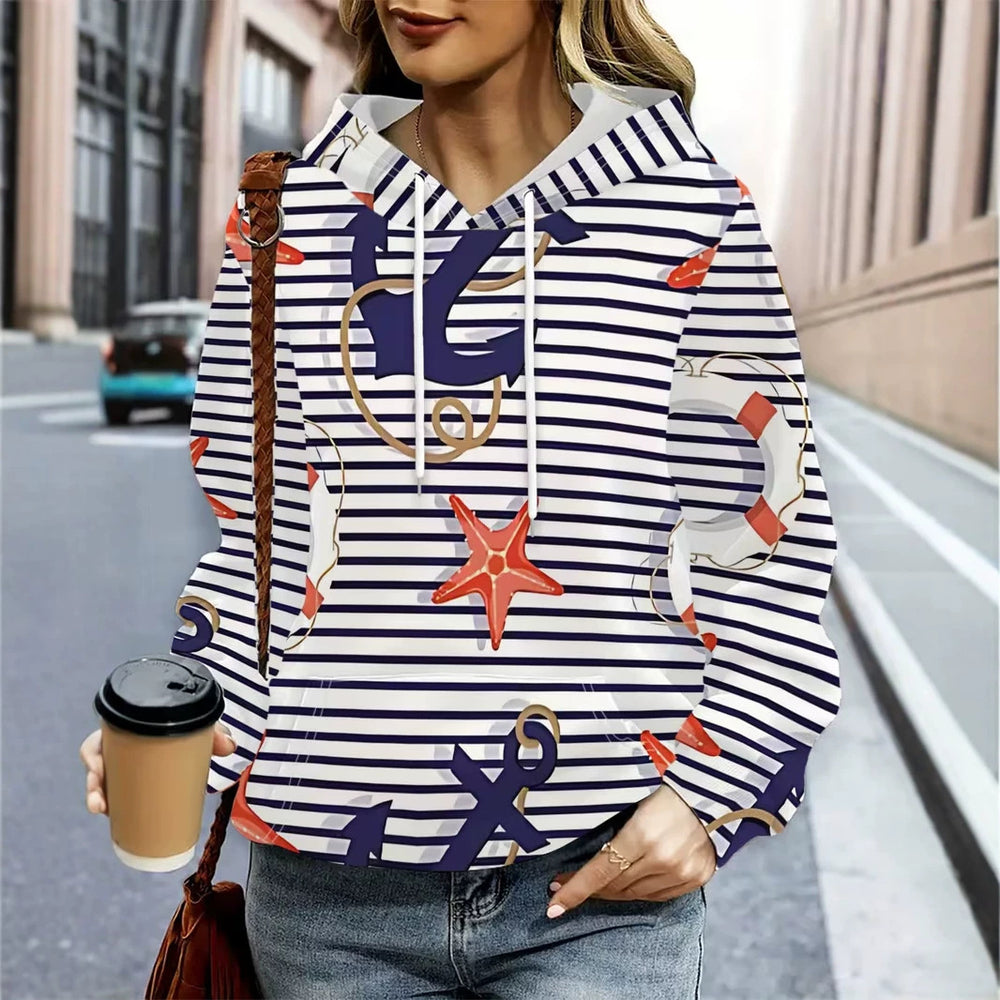 hot-selling women's hoodies, new casual loose long-sleeved hooded sweatshirts, dropshipping available